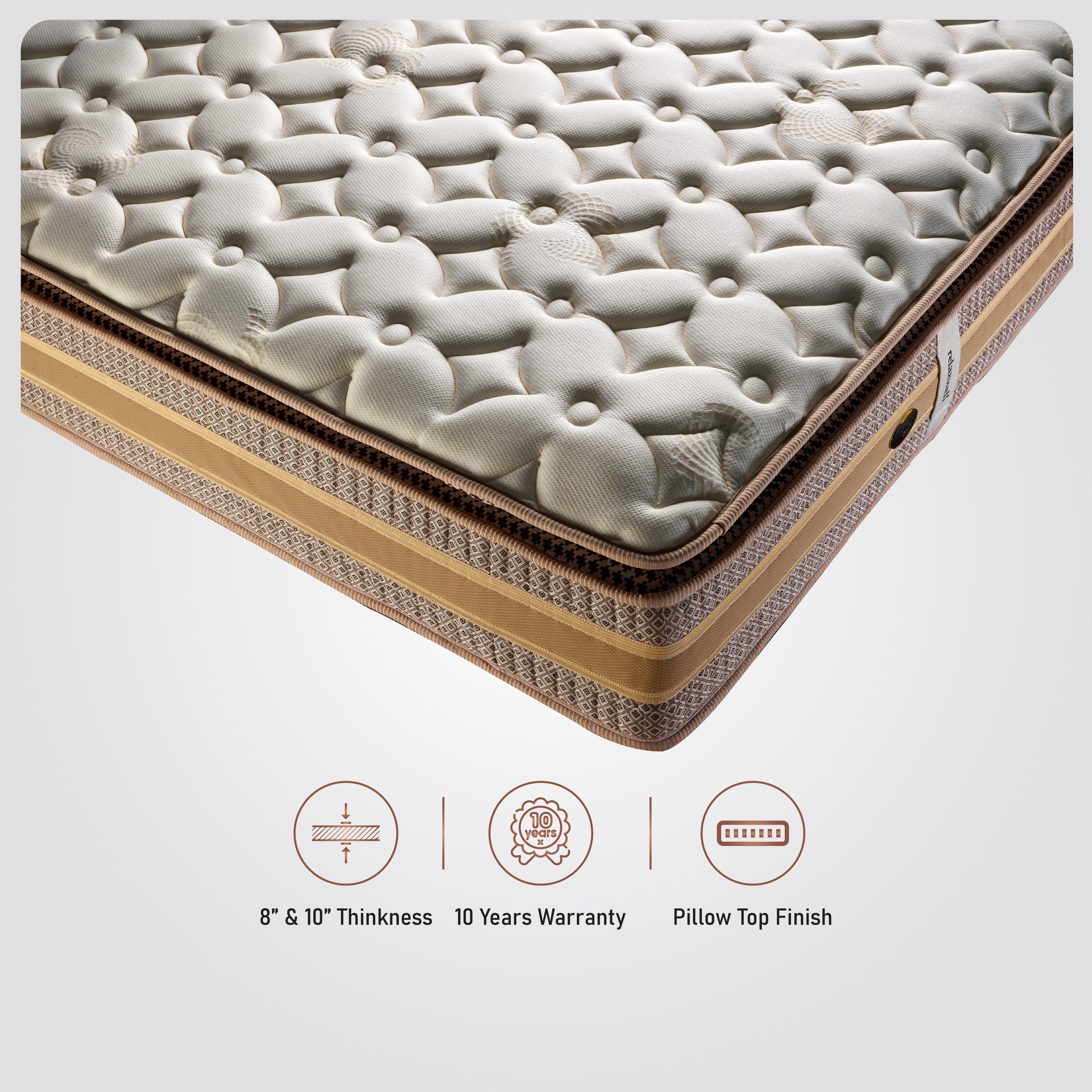 Buy Copper Infused Pocketed Spring Custom Mattress In India