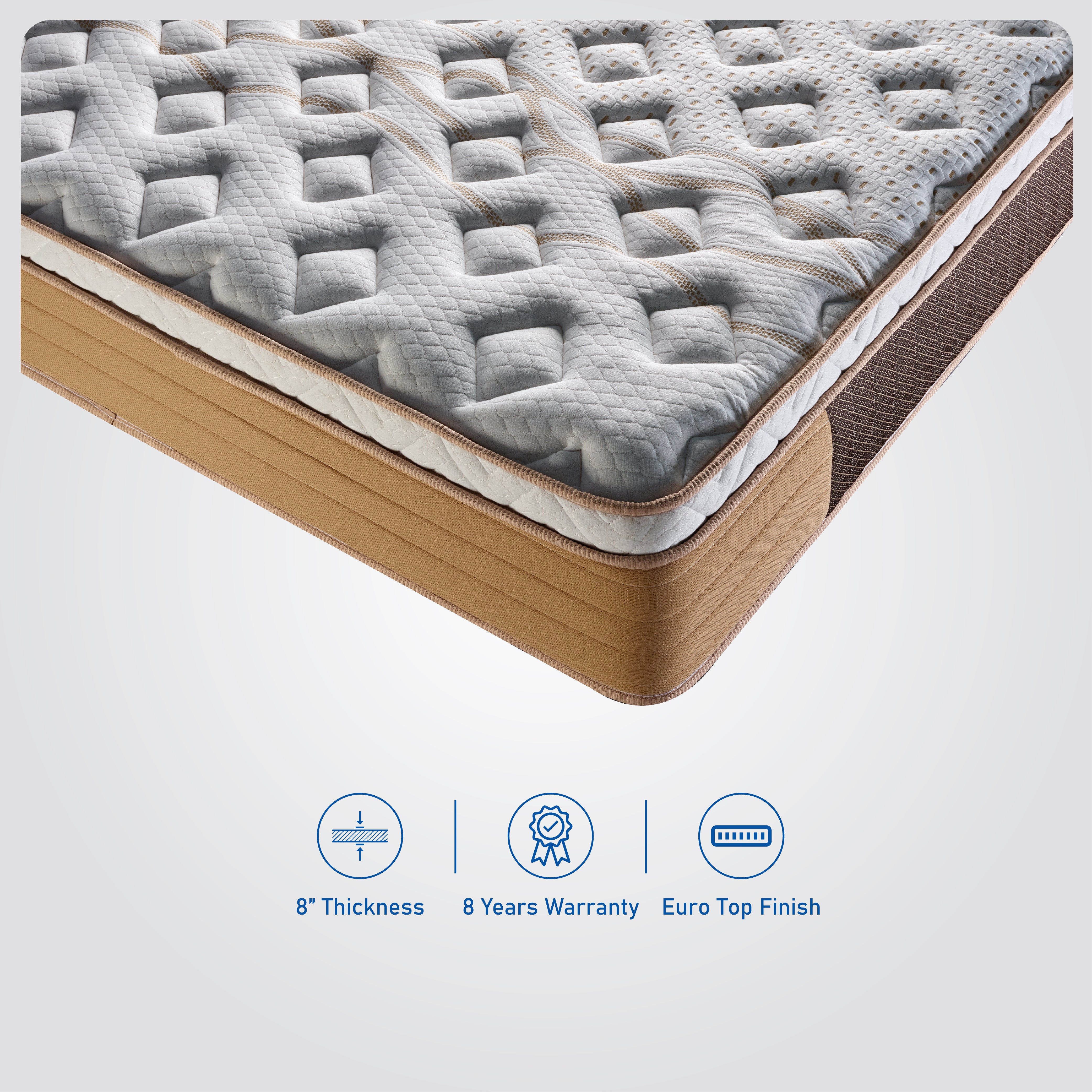 Buy Pressure Relief Bonnel Spring And Memory Foam Mattress In India