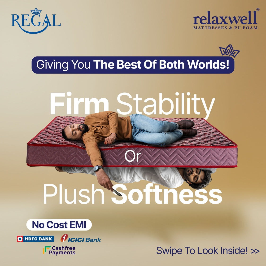 Regal - Reversible High Density Foam and Super Soft Foam Mattress - Custom