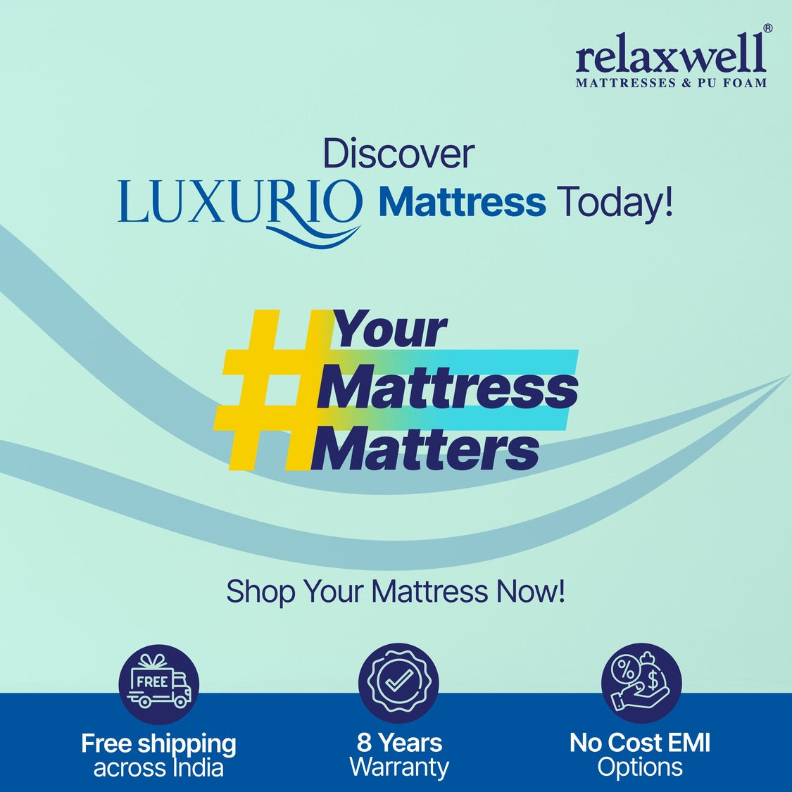 Luxurio - Premium Comfort Pocketed Spring Mattress - Double